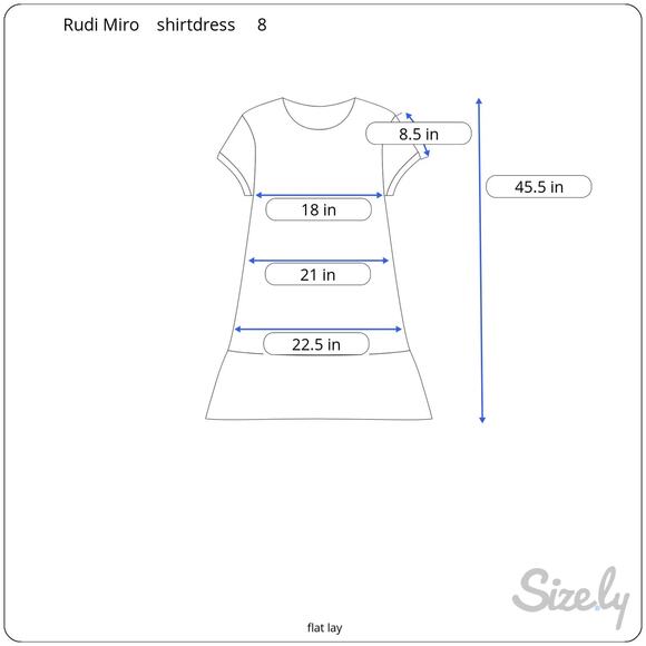 Rudi Miro Eloisa Shirt Dress Black Short Sleeve Textural Print Lagenlook Size 8 - Picture 10 of 10